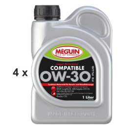 Meguin Megol Motorenoel Compatible SAE 0W-30 FE Plus / 4x...