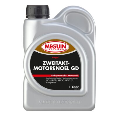 Meguin Zweitaktmotorenoel GD (vollsynthetisch) / 1 Liter Flasche