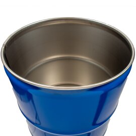 Deckelfass / zylindrisch 60 Liter Fass Blau