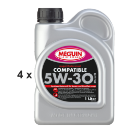 Meguin Megol Motorenoel Compatible SAE 5W-30 Plus / 4x 1...