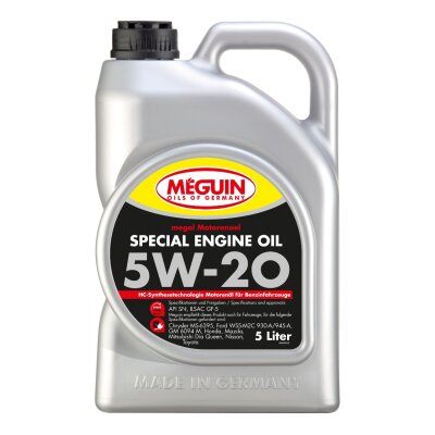 Meguin Special Engine Oil SAE 5W 20 / 5 Liter Kanister