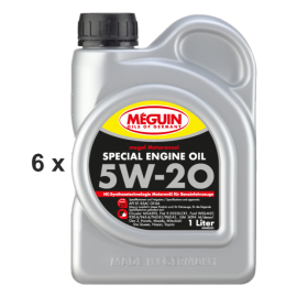 Meguin Special Engine Oil SAE 5W 20 / 6x 1 Liter Flasche