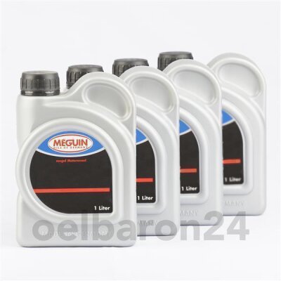 Meguin Motorenoel Low Emission SAE 5W-40 / 4x 1 Liter Flasche