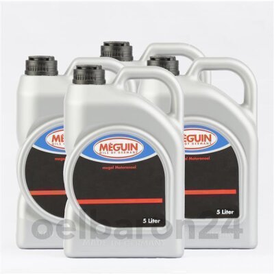 Meguin Motorenoel Low Emission SAE 5W-40 / 4x 5 Liter Kanister
