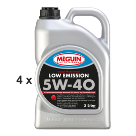 Meguin Motorenoel Low Emission SAE 5W-40 / 4x 5 Liter...
