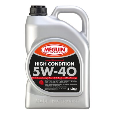 Meguin Motorenoel High Condition SAE 5W-40 / 5 Liter Kanister