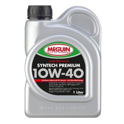 Meguin Motorenoel Syntech Premium SAE 10W-40 / 1 Liter Flasche