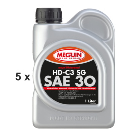 Meguin Motorenoel HD-C3 SG (single-grade) SAE 30 / 5x 1...
