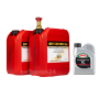 Speedwell Sägekettenhaftöl Mineralisch 2x 5 Liter Kanister + 1 Liter 2Takt Öl